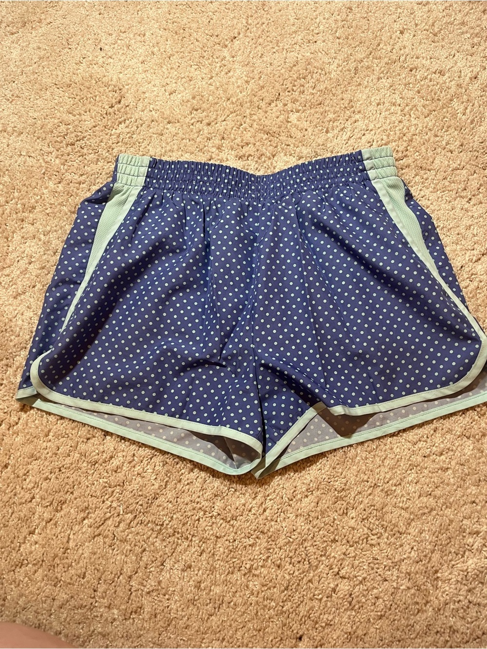 Champion Polka Dot Shorts with Mint Trim